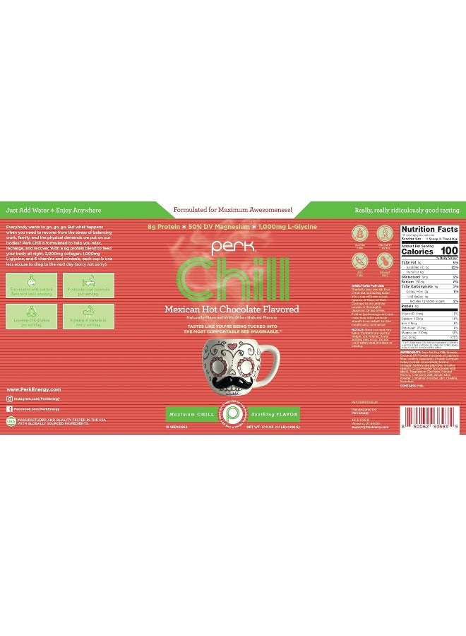 Perk Chill Mexican Hot Chocolate Flavored Drink Mix (18 Servings) - Soy Free & Peanut Free - Image 5